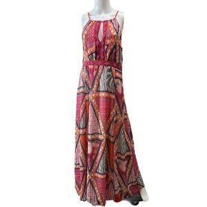 H&M Beaded Halter Maxi Dress